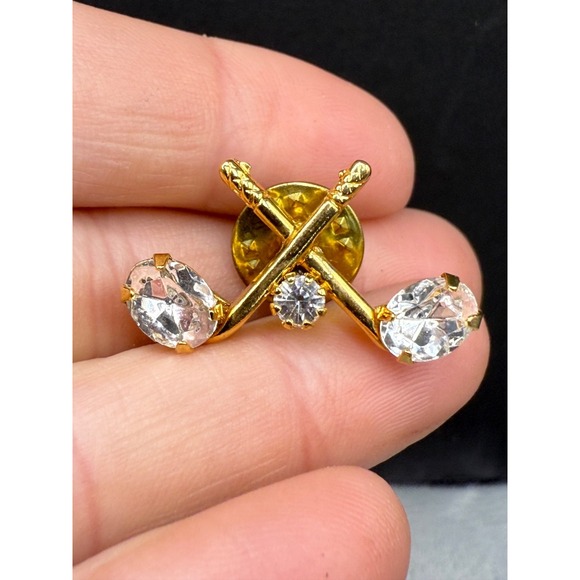 Vintage Brooch‎ Lot Golf Dance Cameo Gold Tone Stick Pin - Picture 13 of 16